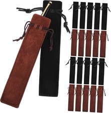 50 Pcs Velvet Pen Sleeve Pouch Drawstring Pencil Bags Empty Bulk Packaging Stor