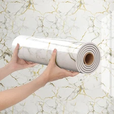 Peel and Stick Vinyl Flooring Roll,15.7"x118" Self Adhesive Vinyl Flooring Roll