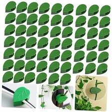 60PCS Plant Climbing Wall Fixture Clips Self-Adhesive Plant 60Pcs-Leaf Shaped