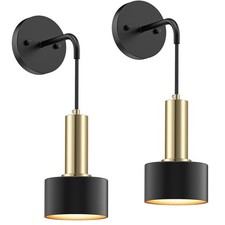 Battery Operated Wall Sconce Set of 2, Dimmable RGB Wall Sconce with Remote I...