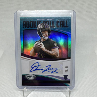 2024 Panini Certified #RRC-DLY Devin Leary ROOKIE ROLL CALL AUTO 16/50 Ravens
