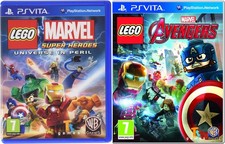 LOTTO 2 GIOCHI PS VITA; LEGO MARVEL SUPER HEROES + LEGO MARVEL AVENGERS