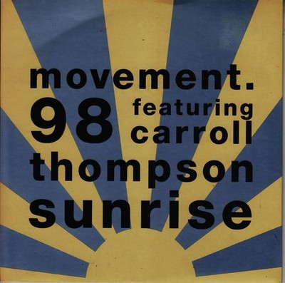 Movement 98 - Sunrise - Used Vinyl Record 7 - G12170z