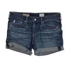 AG Adriano Goldschmied The Hailey Ex Boyfriend Roll Up Denim Jean Wome Shorts 27