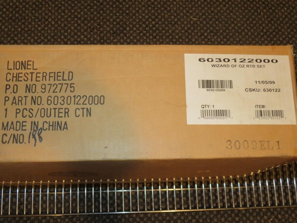LIONEL TRAINS - 30122 WIZARD OF OZ TRAIN SET - 0/027- FACTORY NEW- H1 ...