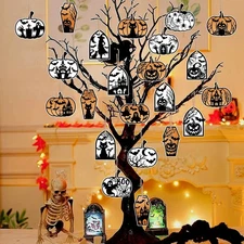 22Pcs Pumpkin Ornaments Halloween Tree Decorations... 