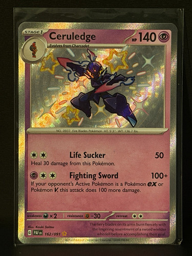 Ceruledge 162/091 Paldean Fates Shiny Rare