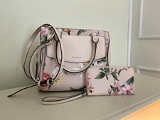 Fiorelli Floral Handbag & Matching Wallet – Pink Floral Design - Good Condition