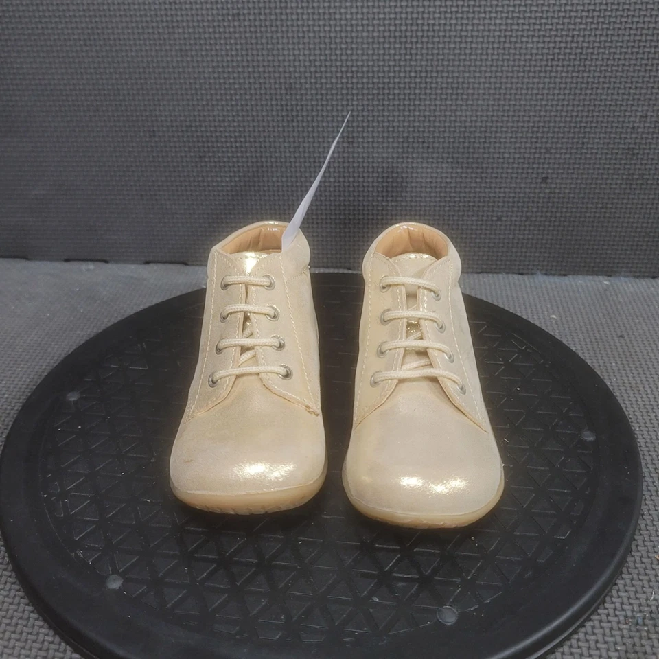 Polo Ralph Lauren Kindley Zapatos Niño Pequeño Talla 8.5 Dorado Tenis Foto 2 de 4