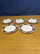 5 Lynn's Fine China Palazzo Black 7 5/8” Salad  Plates