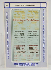 MICROSCALE HO SCALE 87-683 UP 40-FT EXPRESS BOXCARS DECAL