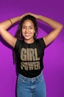 Womens  Fashion T-Shirt Girl Power LEOPARD Summer Spice Girls Inspired