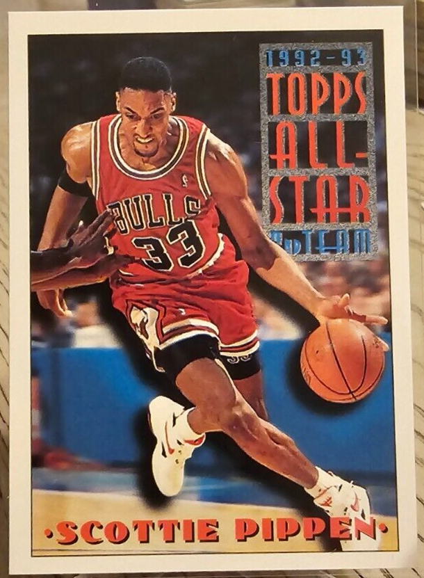 scottie pippen AUTO サイン　ピッペン　　TOPPS SCOTTIE PIPPEN 1995-96 TOPPS CARD MINT CONDITION CHICAGO