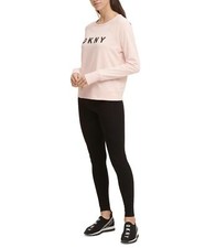 DKNY Sport Sparkle-Logo Sweatshirt Pink S NWT 59