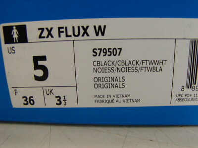 Womens ADIDAS ZX FLUX W Trainers S79507 w/ dog print SZ 5 NEW IN
