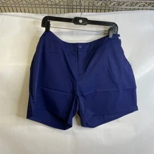 CABANA LIFE Performance Shorts Women's Size L Navy 779-ESS-1176  