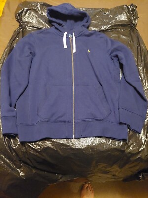 NWOT Men's Ralph Lauren Polo Full Zip Hooded Sweatshirt Blue NWOT Men's Ralph Lauren Polo Full Zip Hooded Sweatshirt Blue