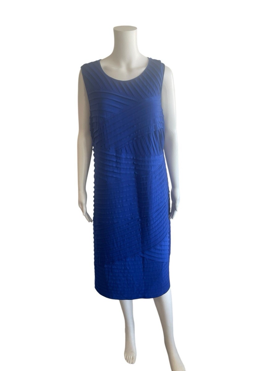 calvin klein blue maxi dress Calvin Klein Open Back Midi Slip Dress - 38 - Blue