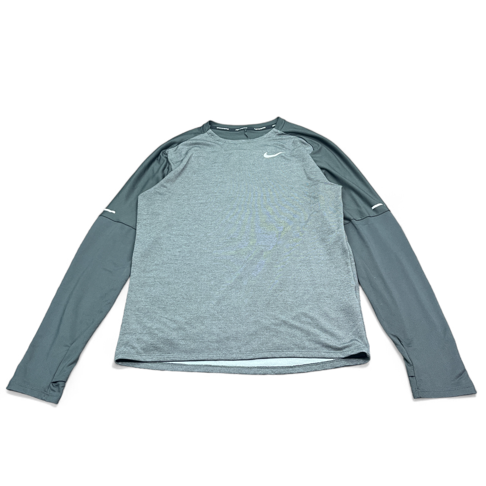 Nike Dri Fit T Shirt Mens Size Small Gray Long Sleeve Athletic Sportswear