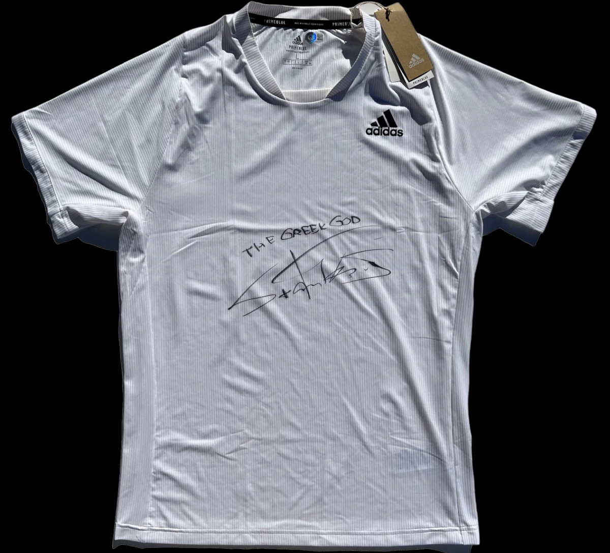 STEFANOS TSITSIPAS SIGNED ADIDAS TENNIS SHIRT FRENCH OPEN AUTO BECKETT BAS | eBay