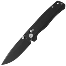 CMB Made Knives Braveman Axis Lock Black Titanium Folding S35VN Knife 17B