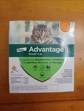 Genuine Advantage II for Small Cats 5-9 Lbs - 4 Pack -  FLEA TREATMENT CONTROL