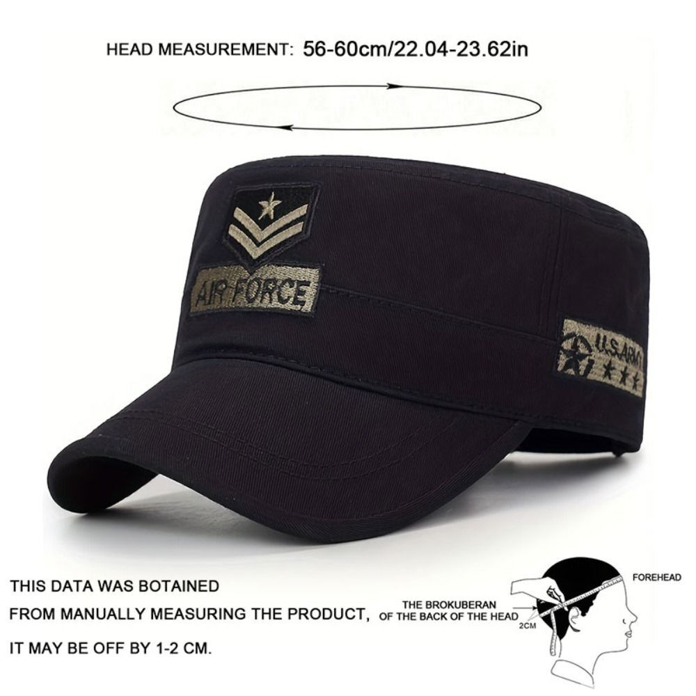 APL Cappello Cadetto Traspirante Regolabile Top Cap Piatto Uomo