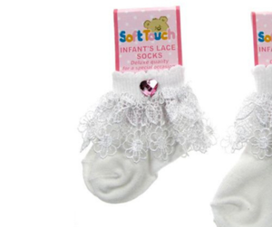 Chaussette Bebe Fille Bapteme 3 6mois Dentelle Ebay