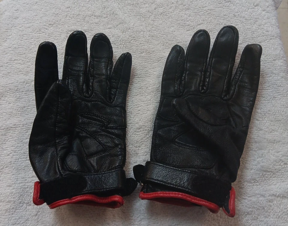 Strenght & Speed Moto Lisa Leather Motorcycle Gloves Size Large EUC Foto 2 de 4