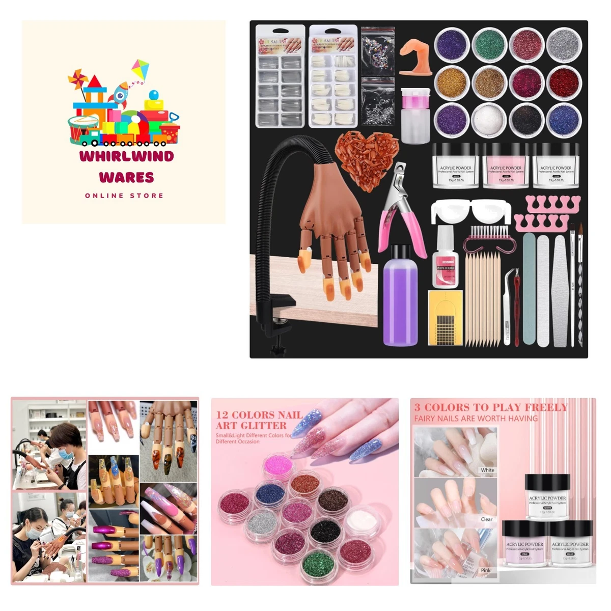 Acrylic nail 2024 learning kit