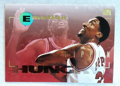 1995 Skybox Emotion #13 Scottie Pippen Chicago Bulls