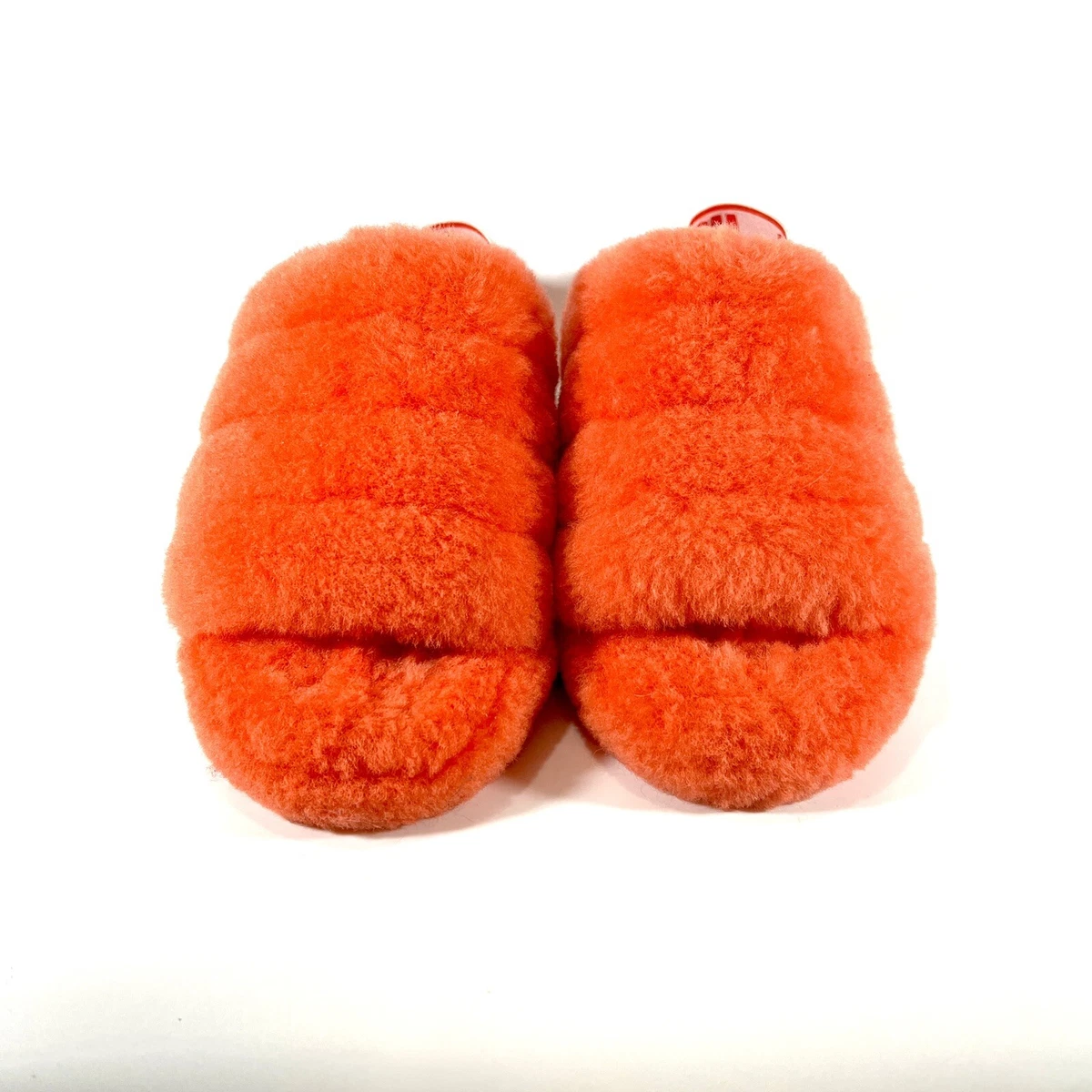 Ugg Womens Fluff Yeah Coral Open Toe Sheepskin Slingback Slide