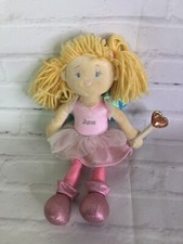 Russ Berrie Girl Power Astro Belles June Fairy Doll Plush Pink Dress Claudine