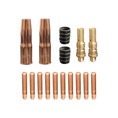 16 pcs .030'' kit MIG Welding Tips Diffuser Nozzle for Linc. 200/250 Tweco #2