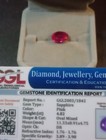 NATURAL EARTH MINED GGL CERTIFIED GEM TESTED HEATED OVAL PINK SAPPHIRE 4.82 CTS. — photo 1