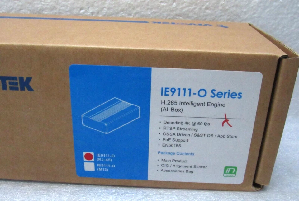 Dispositivo de inteligencia artificial Vivotek IE9111-O AI-Box Edge [CTOKC] Foto 2 de 4