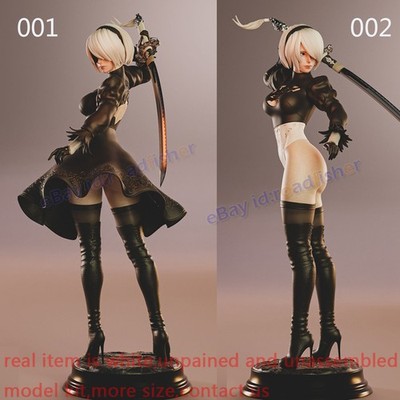 2B Woman 1/12 1/8 1/6 1/4 1/3 1/2 Model Kit Unpainted Unassembled 3D Print 2 Ver