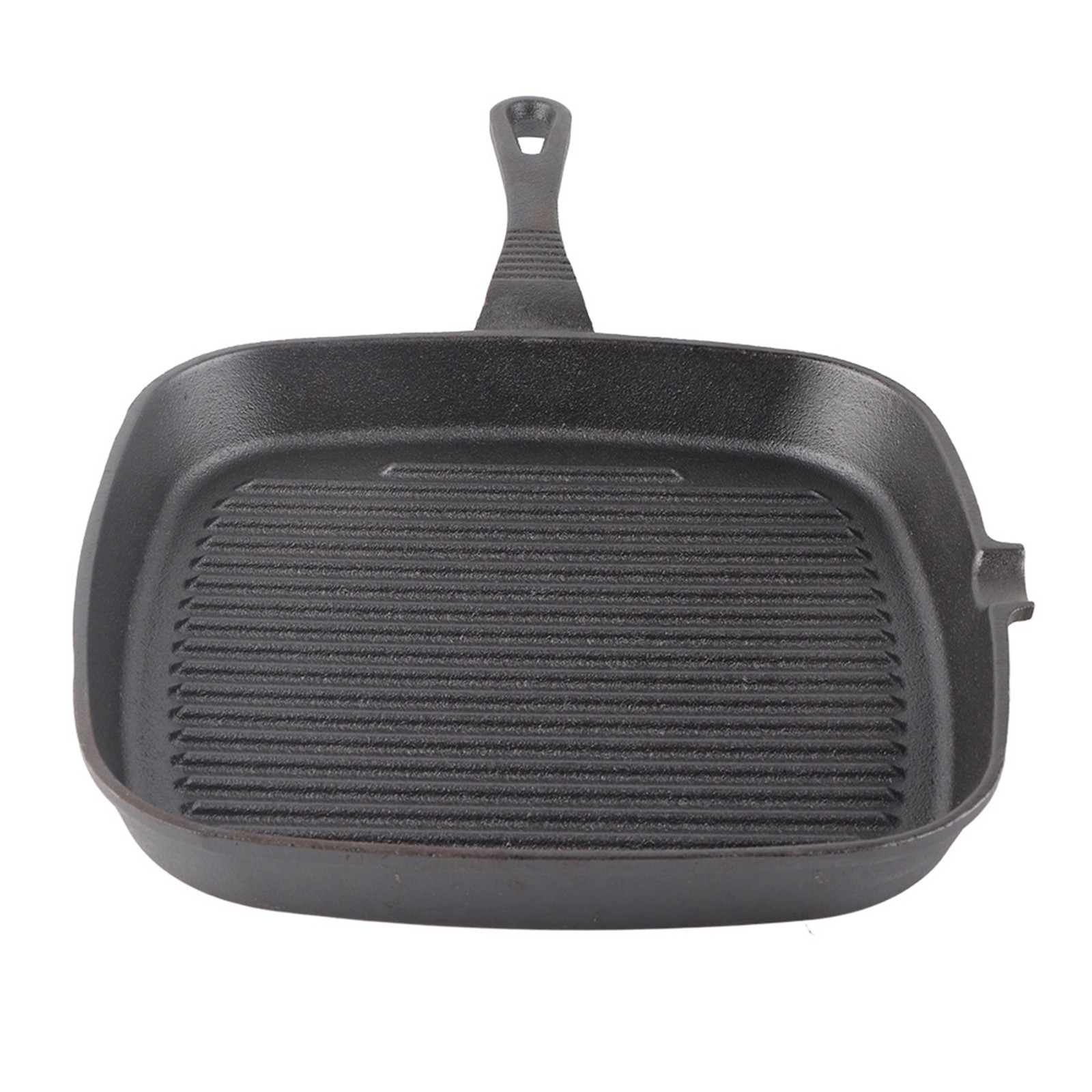Cast Iron Frying Pan Durable Cooking Pot For Gas Induction Easy To Use