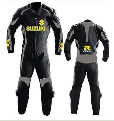 Suzuki tenue moto homme cuir combinaison armure protection renforcée sport CE - Photo 1/2