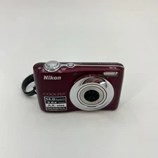 Nikon Coolpix L24 Digital Camera 14.0MP RED **PARTS/REPAIR**