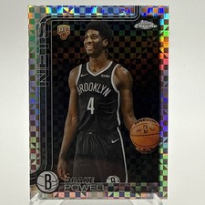 2025-26 Topps Chrome Drake Powell XFractor Rookie RC #272 Brooklyn Nets