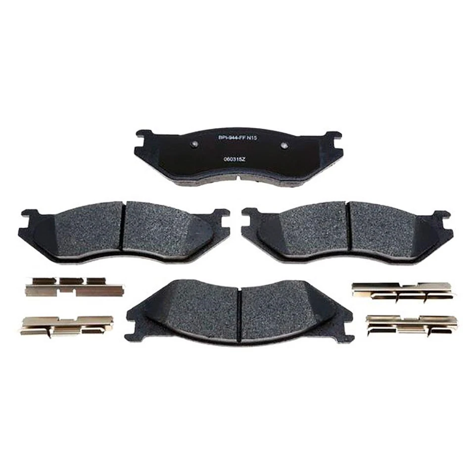 Rotores de freno delanteros + pastillas de freno metálicas y herrajes para Dodge Ram 1500 2002-2005 Foto 2 de 4