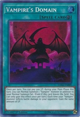 Vampire's Domain - DASA-EN009 - Secret Rare - 1st Edition x1 - Moderately Played
