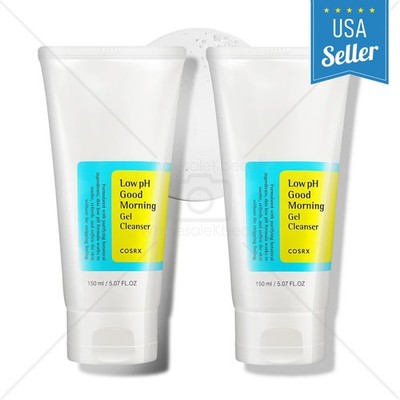 [COSRX] Low pH Good Morning Gel Cleanser 150ml x 2pcs,   Sensitive Skin, Gift