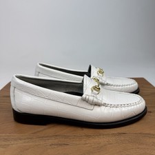 New Womens GH Bass Co Lianna Bit Croco Weejuns Leather Penny Loafers Shoes 7