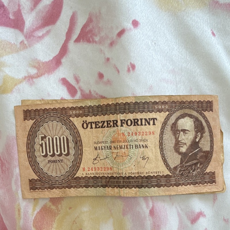 Hungary 1990 5000 Forint Banknote Magyar Nemzeti Bank Circulated