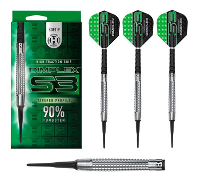 Harrows Darts - Dimplex S3 Tapered 18g 20g (Softdart) NEU