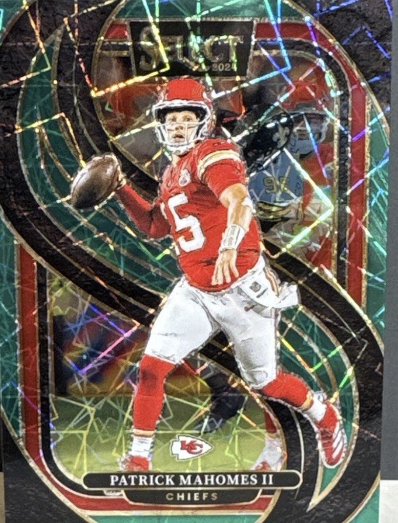 2024 Select Patrick Mahomes II Green Prizm /5 #120 Kansas City Chiefs