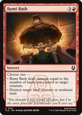 BUMI BASH x4 mtg NM-M The Last Airbender 4 Common