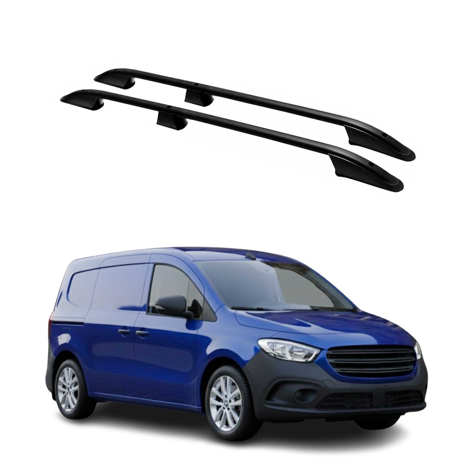 Barres de toit Mercedes Citan 2021 2022 2023 2024 2025 2026 longitudinales alu noir
